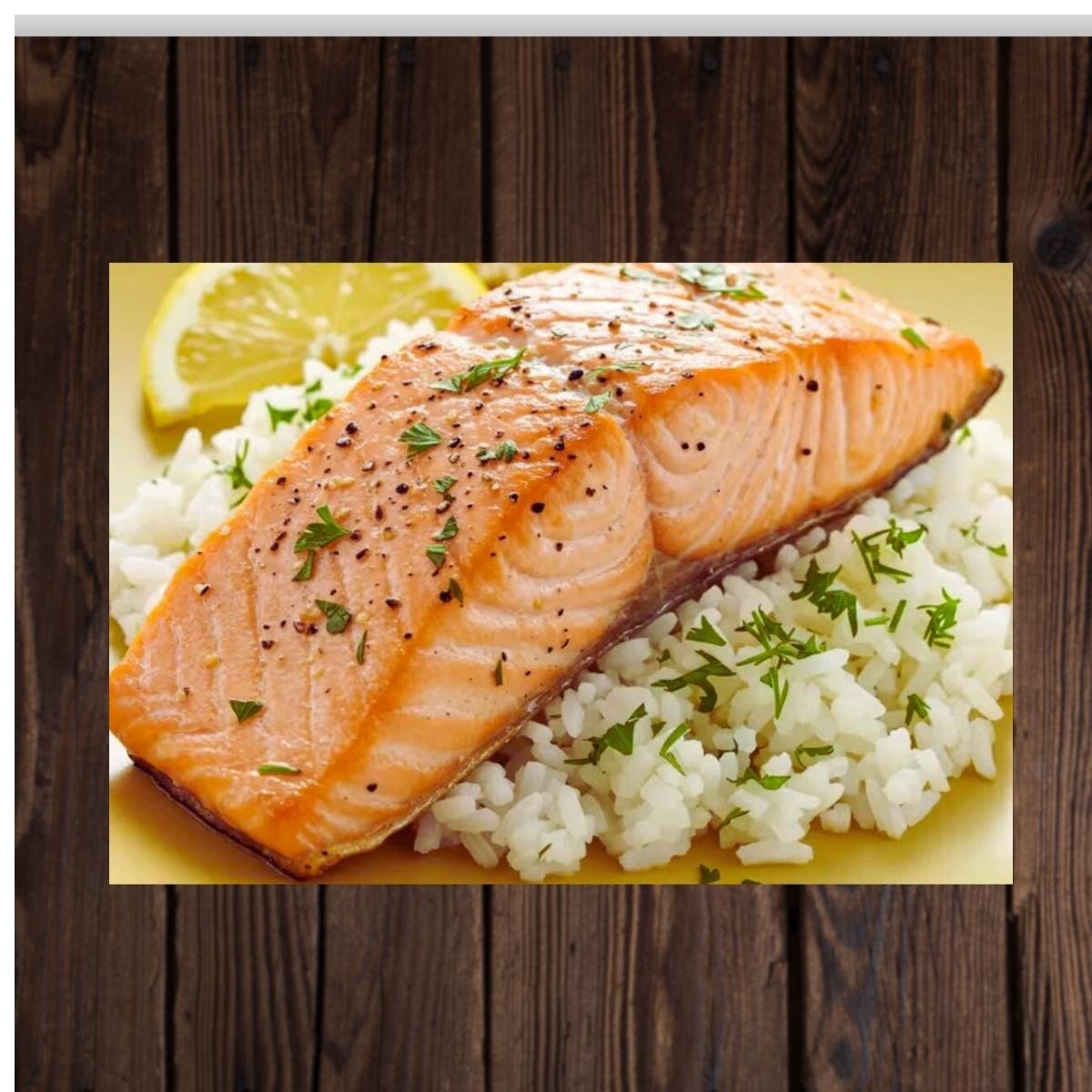 🐟 Salmão Grelhado com Arroz Branco